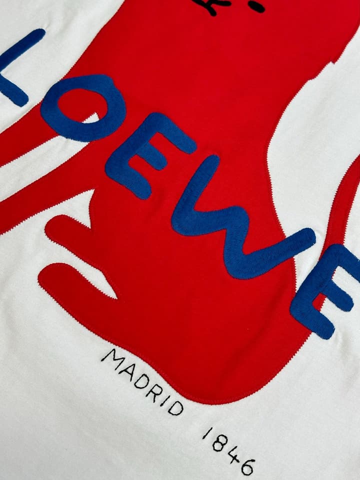 Loewe Anniversary Monster Crewneck T-Shirt in Black