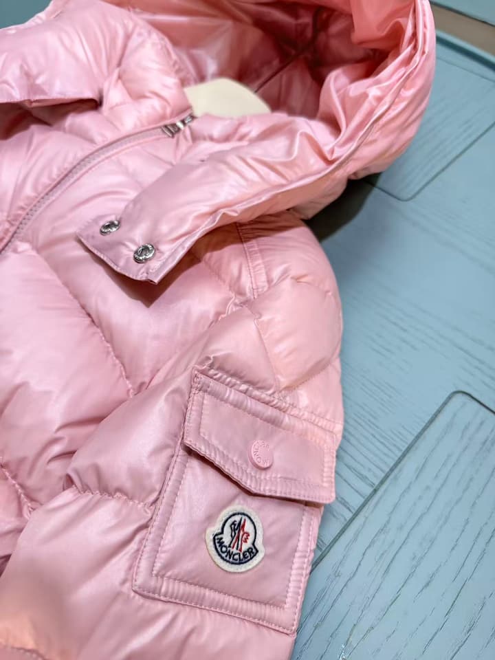 Moncler Kids Puffer Jacket – 2025 Collection in Light Pink
