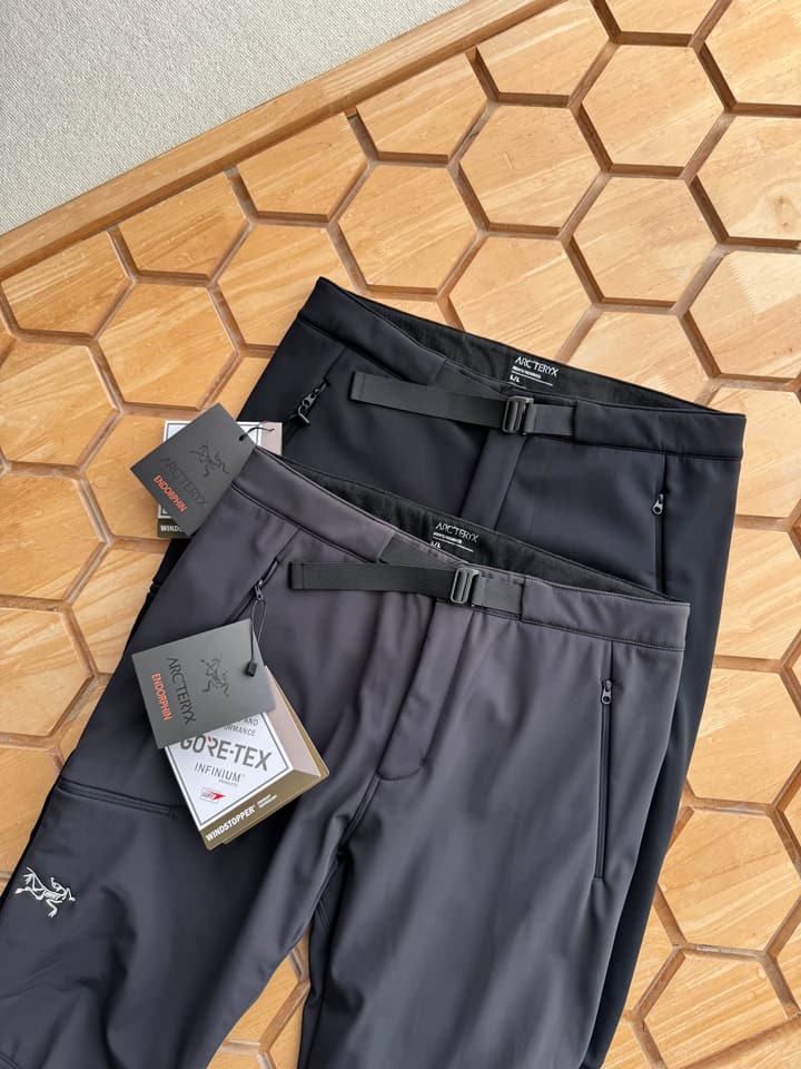 Arc'teryx Gamma Pant Windproof Fleece Softshell Trousers in Classic Black