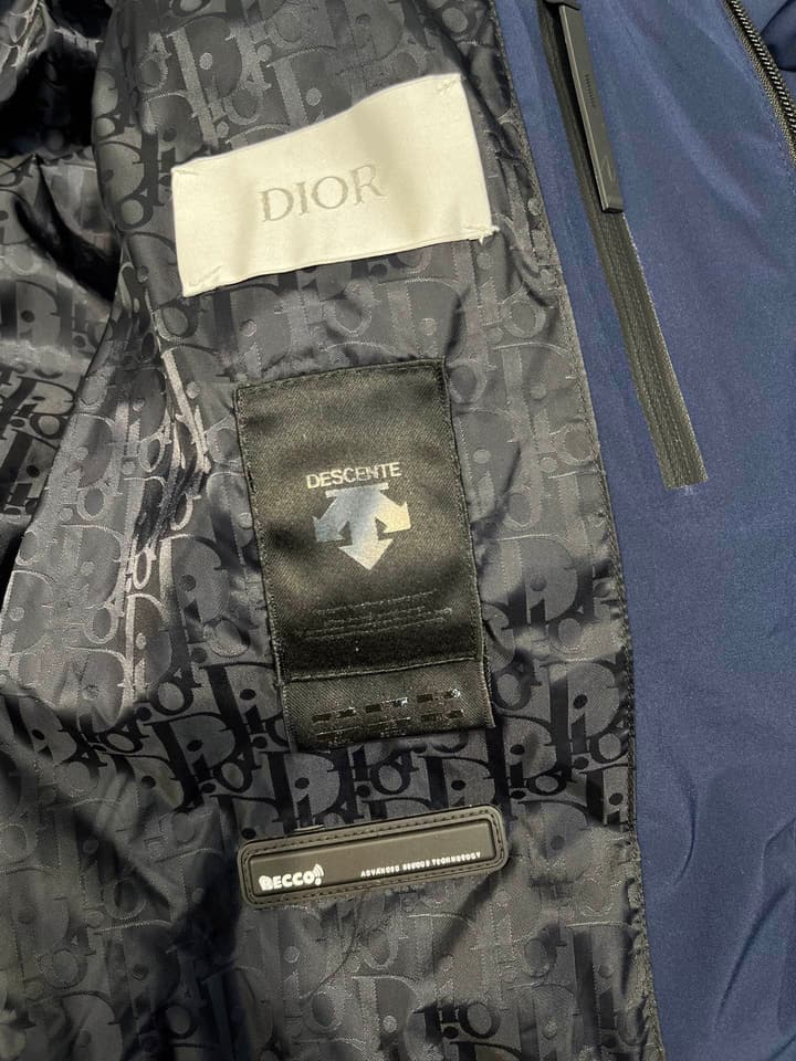Dior Collaboration Waterproof Down Ski Jacket in Light Blue