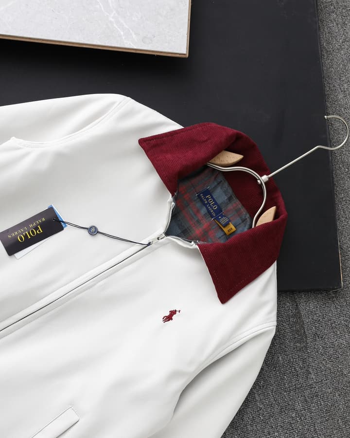 Ralph Lauren Classic Harrington Zip Jacket in Red
