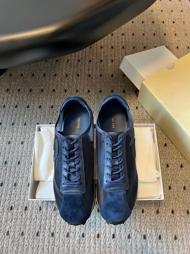 The Row 25SS German Training Mesh Sneakers in Black