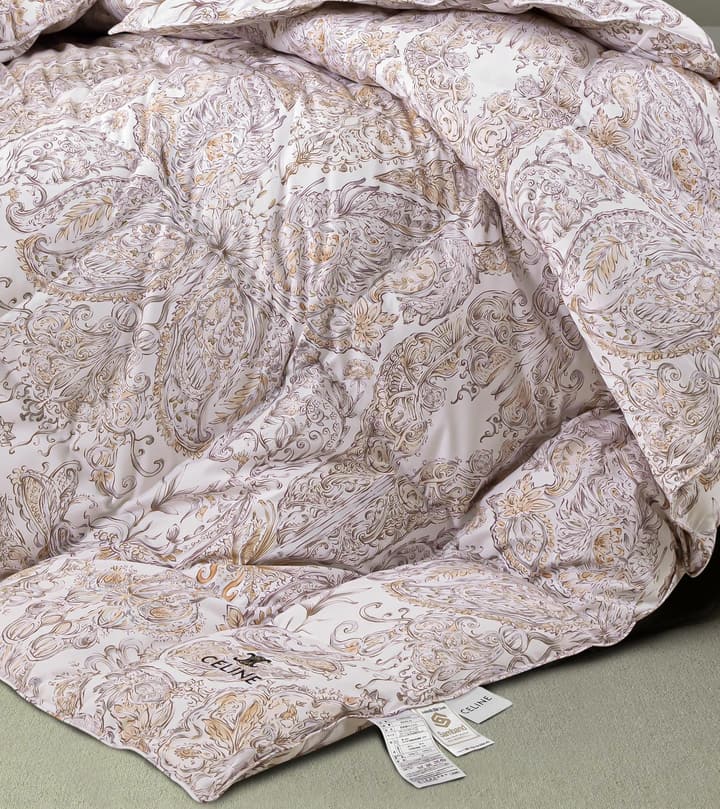 Celine Home Arc de Triomphe Down Comforter in Beige Tan Arc Pattern