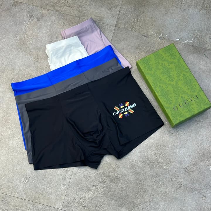 Gucci Seamless Ice Silk Men's Underwear Set