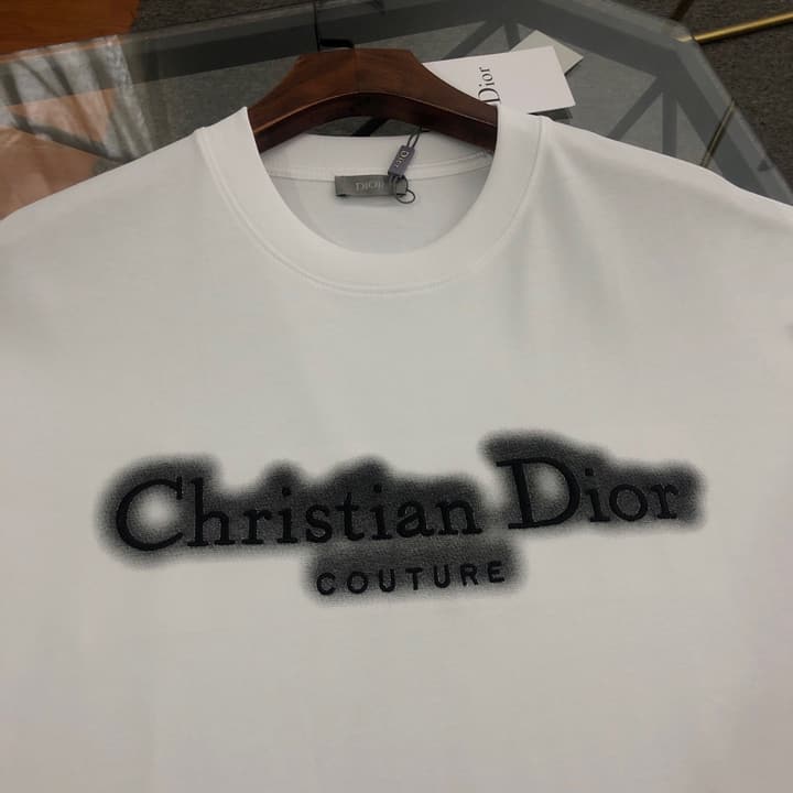 Dior Embroidered Logo Crewneck T-Shirt – 2026SS in Black