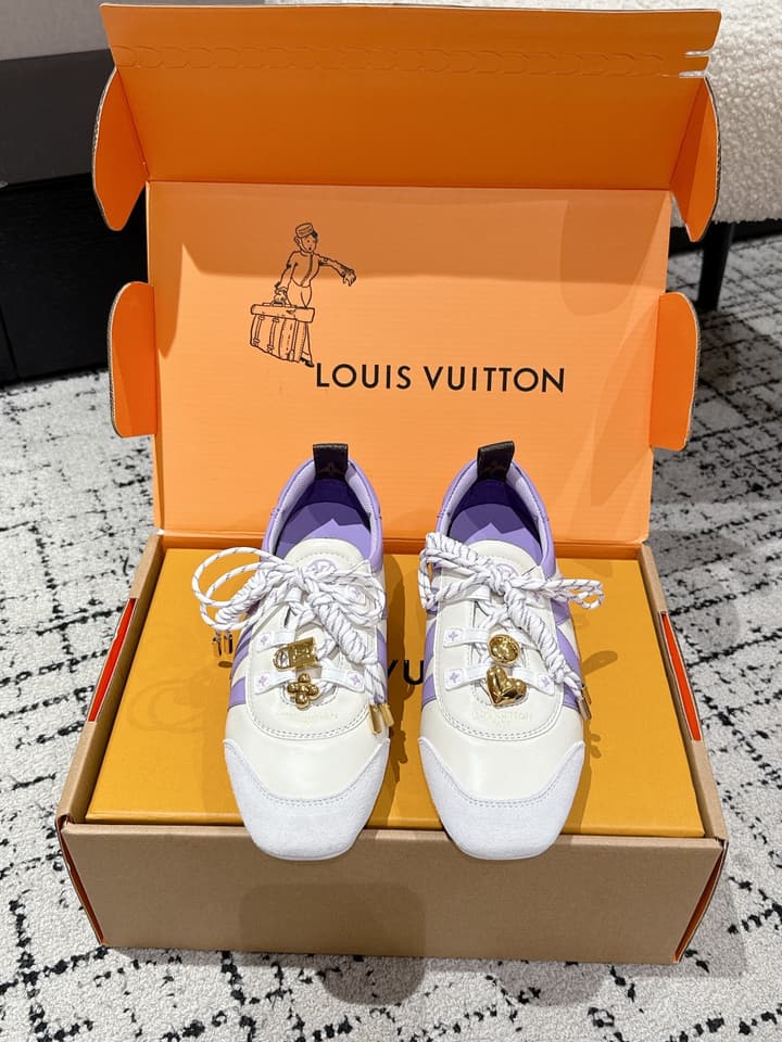 Louis Vuitton Sneakerina Ballet Sneakers – 2025 Collection in Metallic Silver