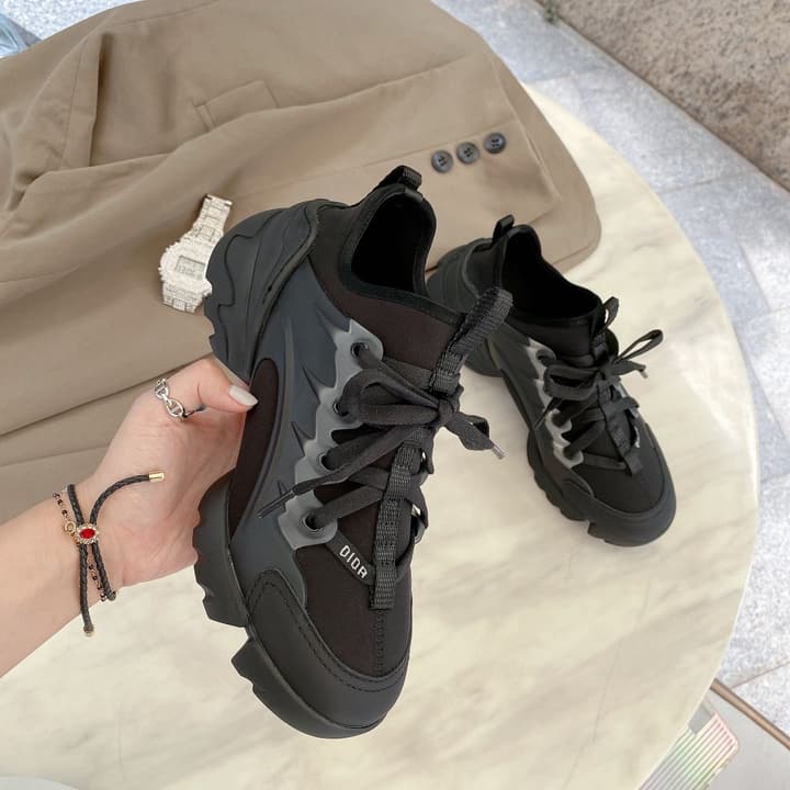 Dior Crusie J'DIOR Chunky Sneakers – 2020 Spring Collection in Black Knit