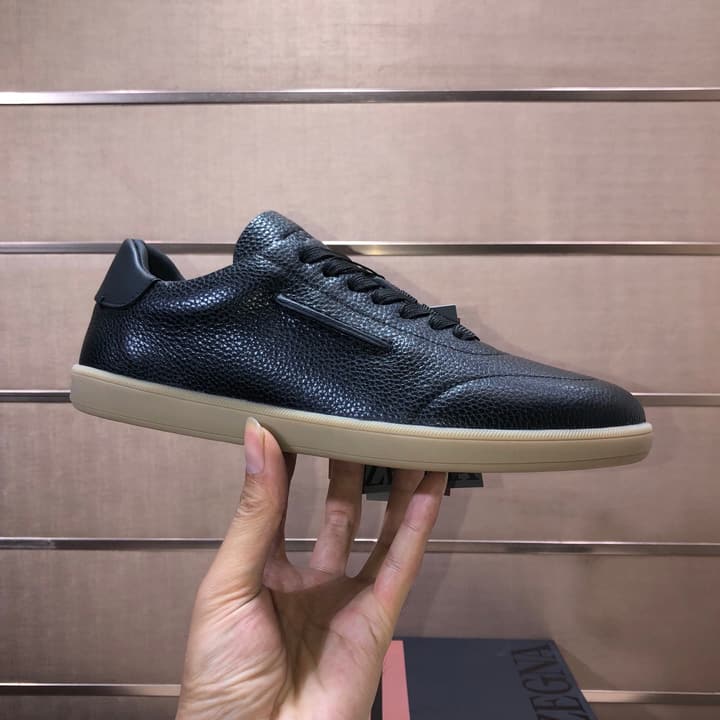 Zegna 232 Suede and Leather Sneakers