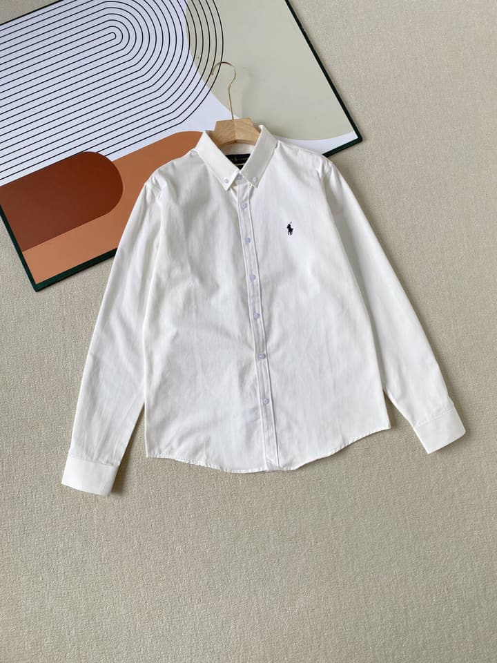 Ralph Lauren Unisex Oxford Long Sleeve Shirt in Black