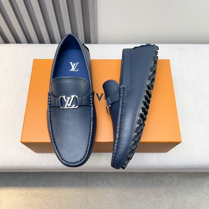 Louis Vuitton Monte Carlo Moccasin Loafers in Black Smooth Leather