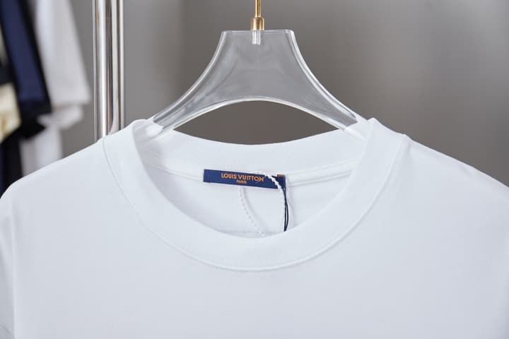 Louis Vuitton Embroidered Hollow LV Letter T-Shirt – 2026SS in Black
