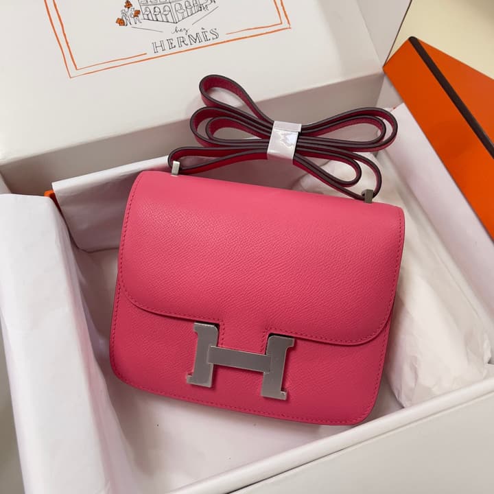 Hermès Constance Bag in Pink With Gold Hardware