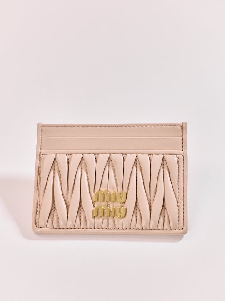 Miu Miu Matelassé Lambskin Card Holder