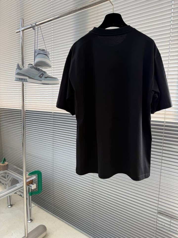 Loewe Appliqué Embroidered Cotton T-Shirt in Black