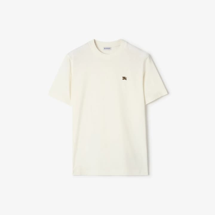 Burberry EKD Metal Logo Cotton T-Shirt in Black