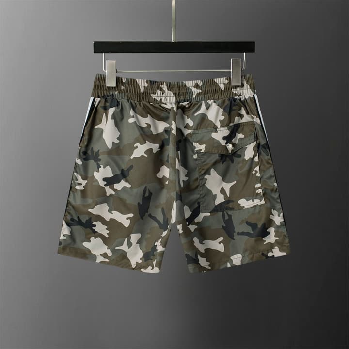 Moncler Camouflage Swim Trunks – Spring/Summer 2026 in Green Camouflage