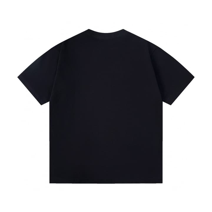 Dior Cursive Embroidered Letter Print T-Shirt – 26SS in Black