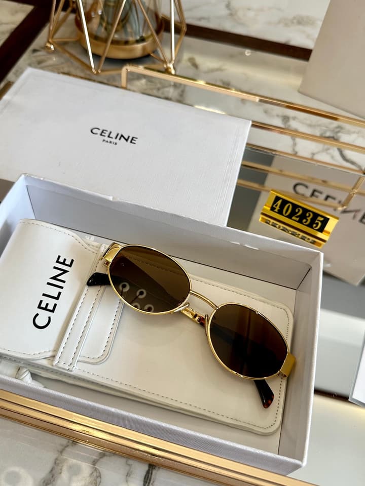 Celine Polarized Acetate Sunglasses