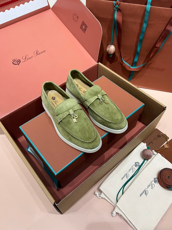 Loro Piana My Charms Suede Loafers