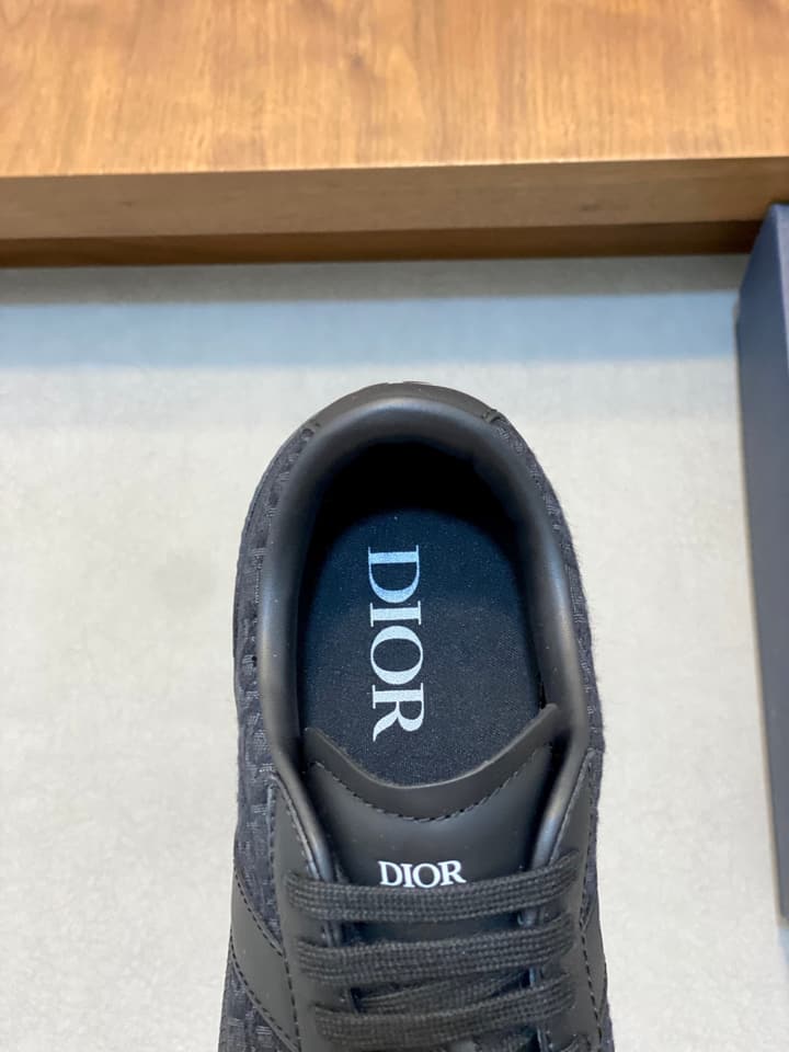 Dior D-Sketch Casual Sport Sneakers in Monochromatic Dark Mesh