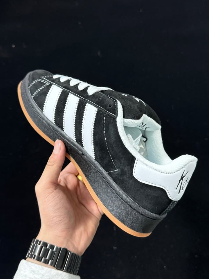 Adidas Originals Campus 00s Low-Top Sneakers in Black & White