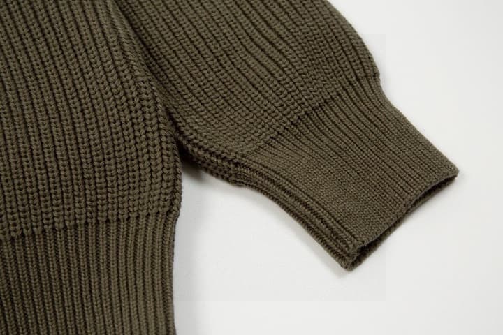 Celine Classic Embroidered Crewneck Sweater in Army Green