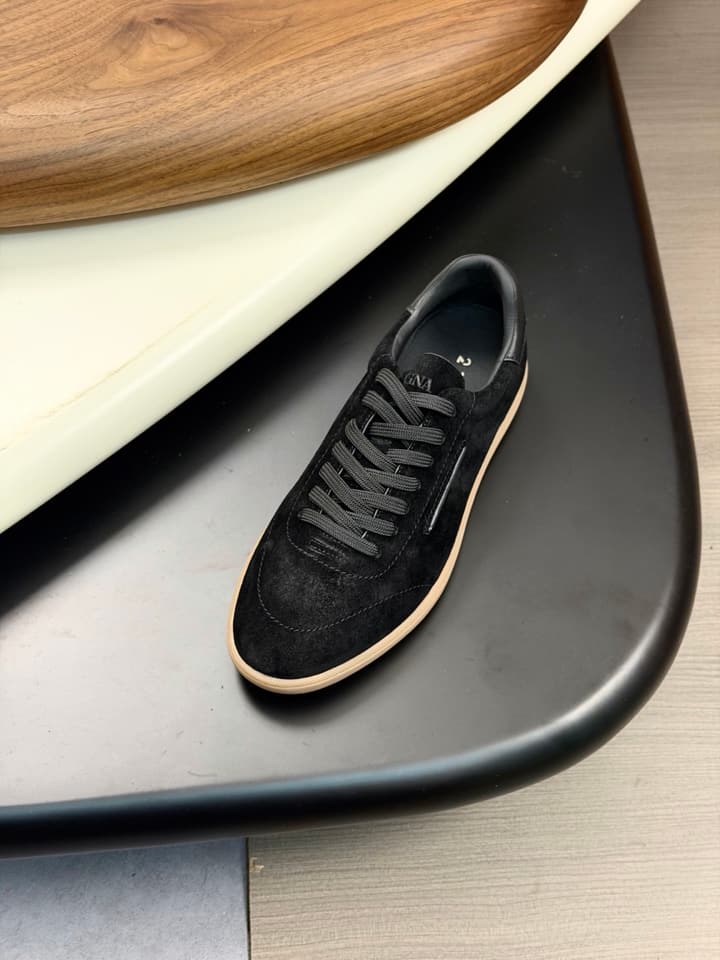 Zegna Old Money Suede Casual Sneakers