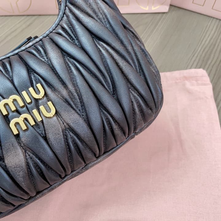 Miu Miu MiuWander Handbag in Black