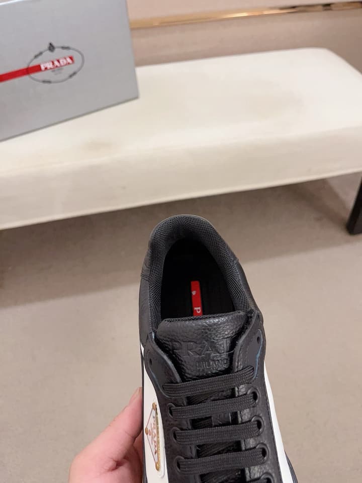 Prada Men's Air Cushion Sneakers in Beige Suede