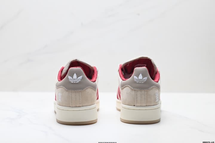 Adidas Originals Campus 00s Low-Top Sneakers – Year of the Snake Limited Edition in Beige Suede With Red Stripes