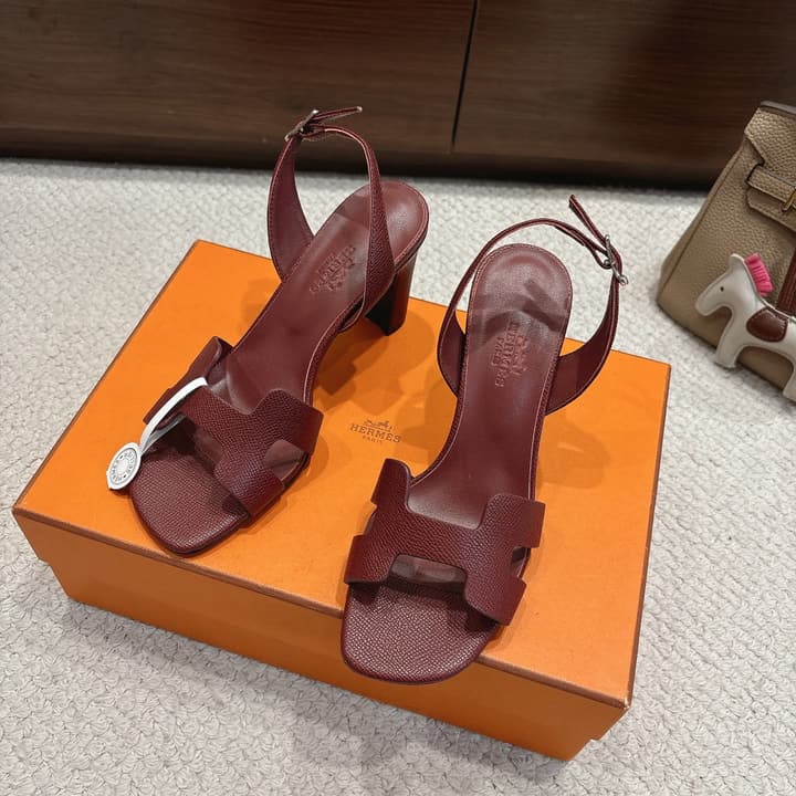 Hermès Eremite 80 Heeled Sandals in Blush Pink