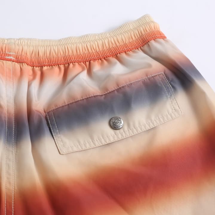 Loewe Gradient Stripe Swim Trunks in Multicolor Gradient Stripe