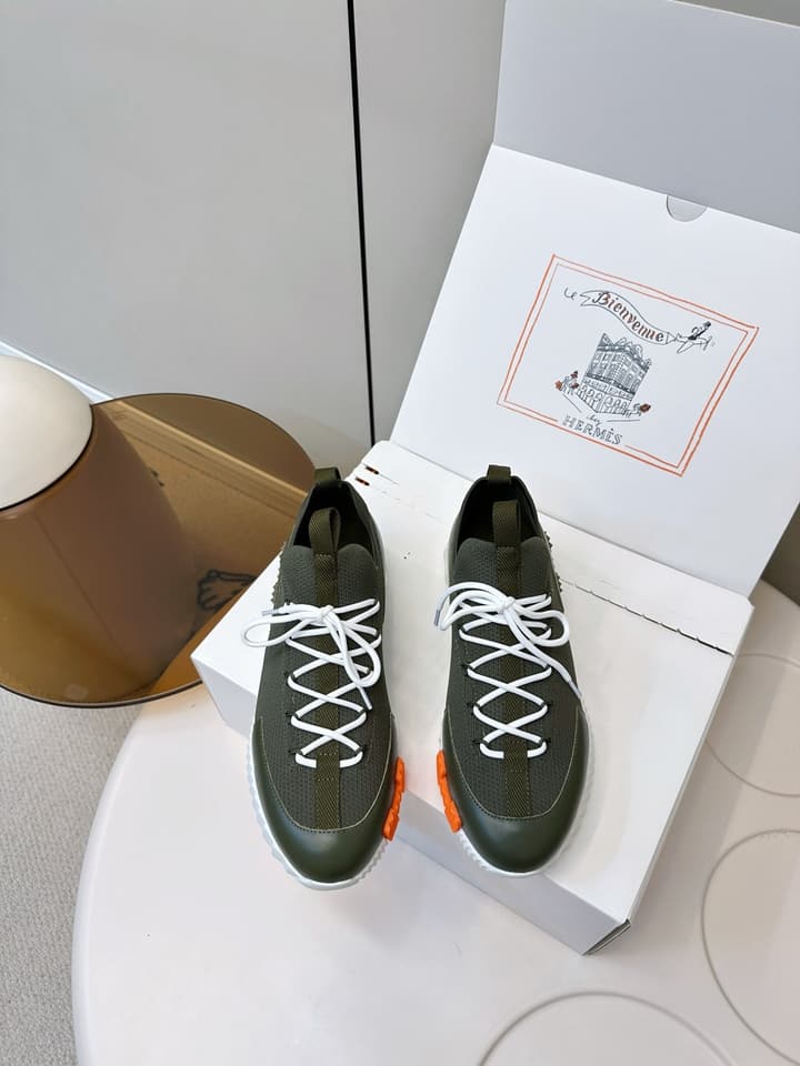 Hermes H Classic Couple Sneakers in Black