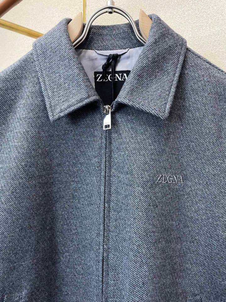 Zegna Casual Lapel Wool Jacket