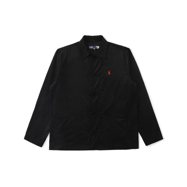 Ralph Lauren Corduroy Frog Button Cardigan – 25SS in Black