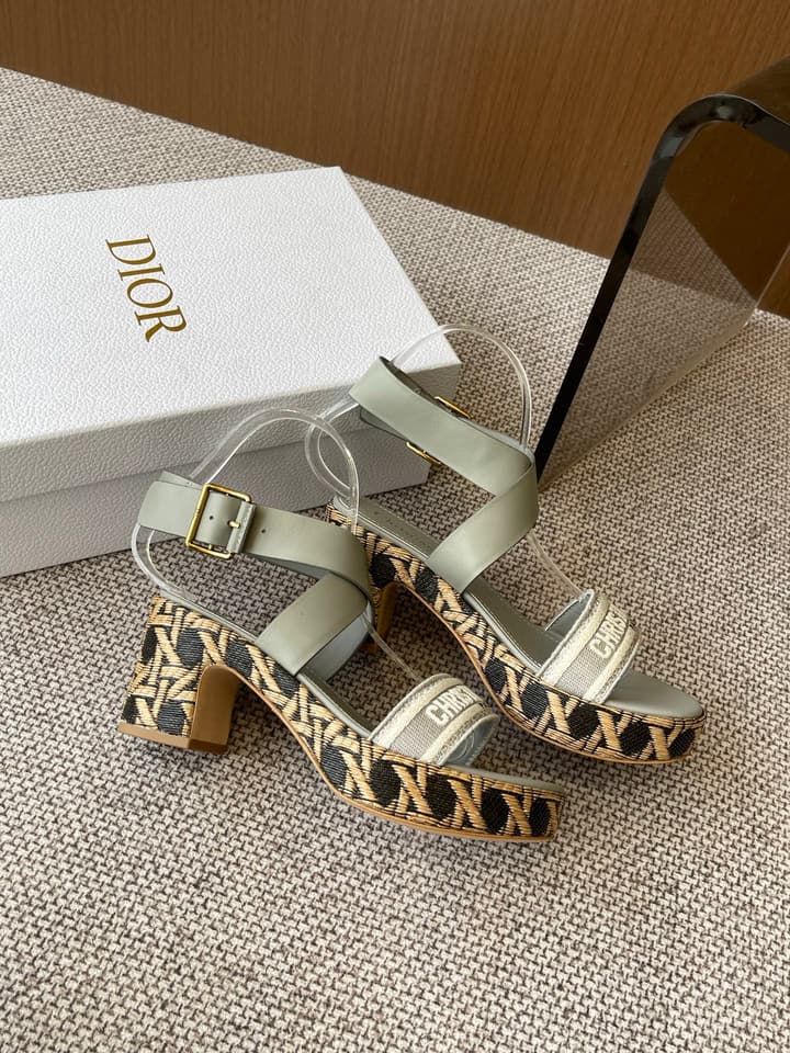 Dior Riviera Dway Wedge Sandals – Spring/Summer 2025 Collection in Black