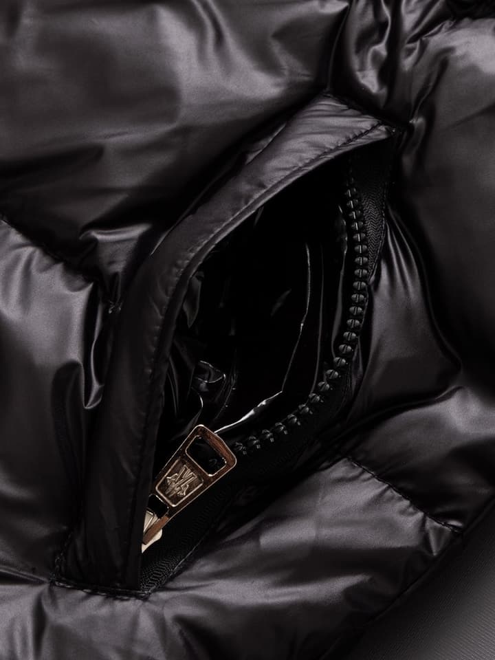 Moncler Three-Color Striped Short Down Jacket