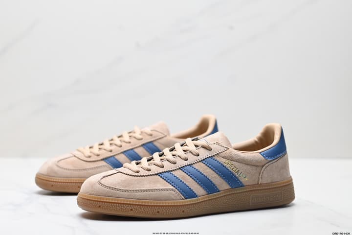 Adidas Handball Spezial Retro Suede Sneakers in Burgundy White Stripes