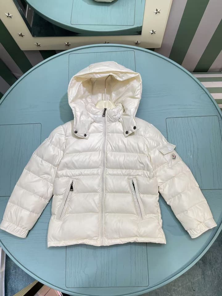 Moncler Kids Down Puffer Jacket – 2025SS – Kids Collection in Cream Puffer Jacket