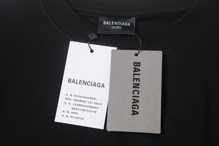 Balenciaga IB Logo Laser Reflective T-Shirt – 26SS in Black