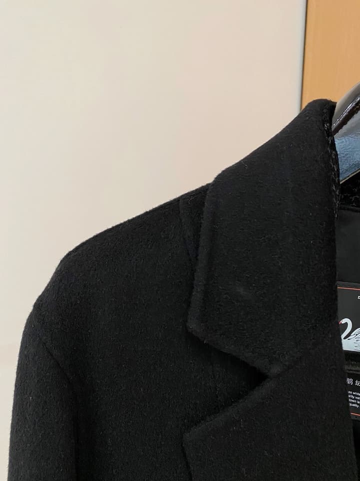 Dolce & Gabbana Men's Wool Kensington Coat – 2025FW in Classic Black