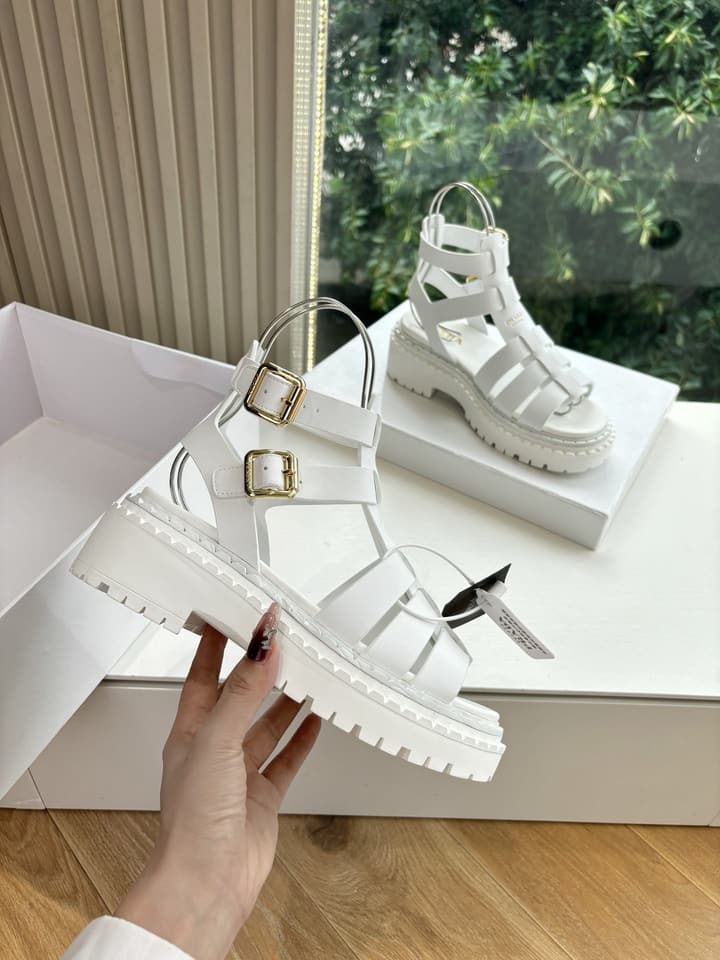 Prada 2025 Spring/Summer Cage Sandals in Black