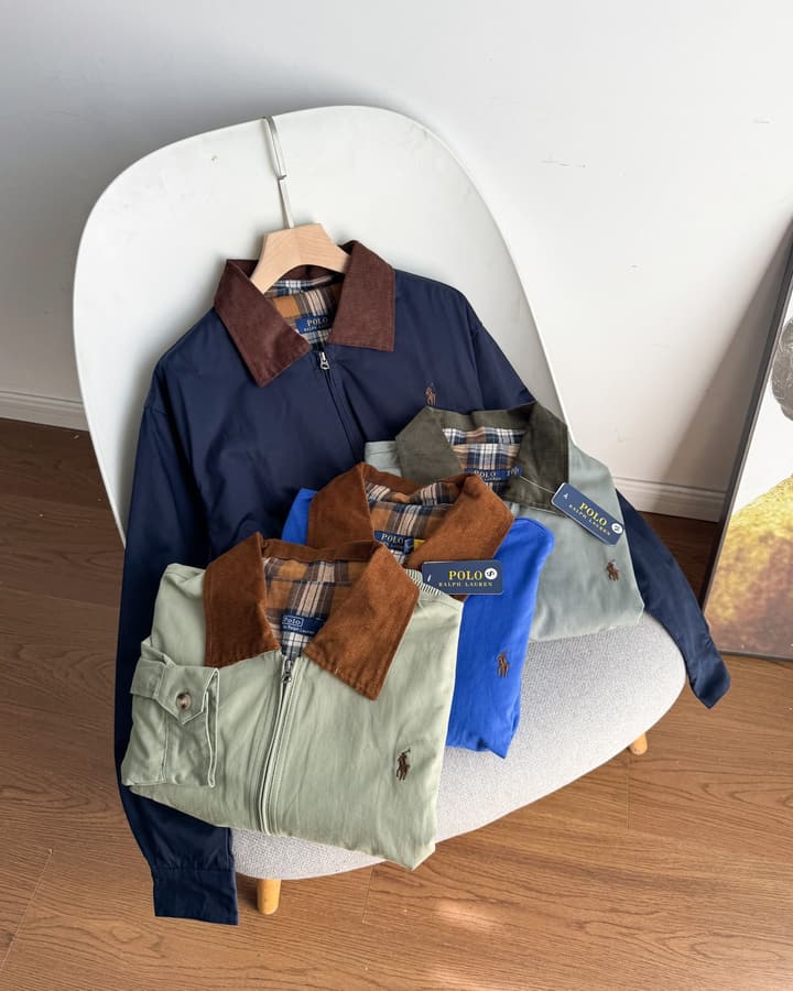 Ralph Lauren Campus Collared Jacket in Blue
