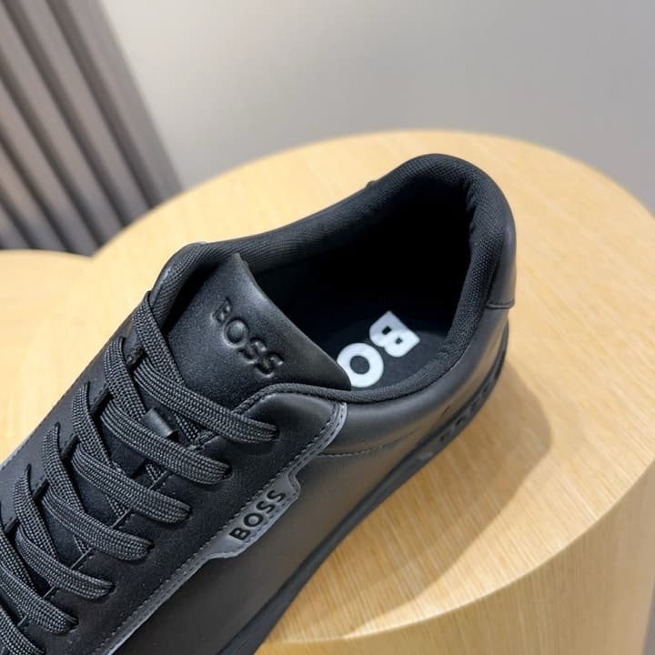 Boss Classic Driving Shoes in Black With Polished Toe