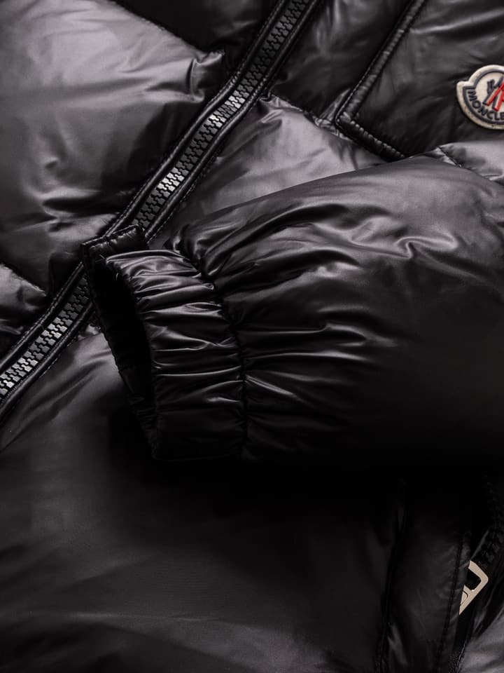 Moncler Three-Color Striped Short Down Jacket