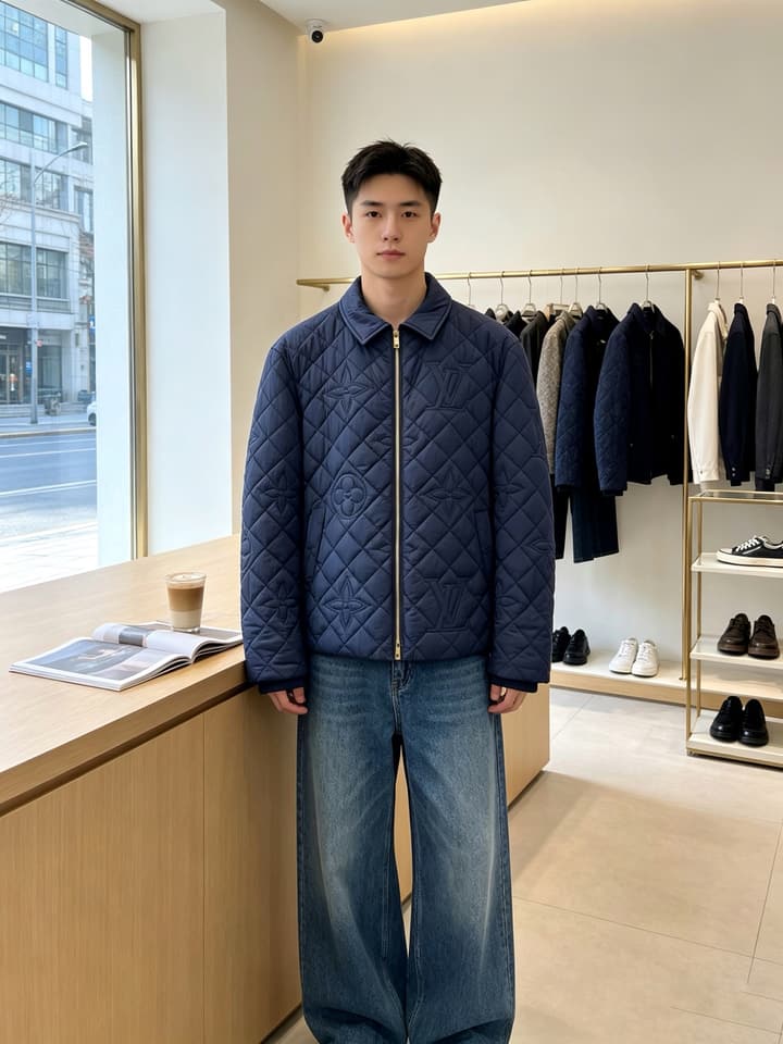 Louis Vuitton Men's Casual Padded Jacket