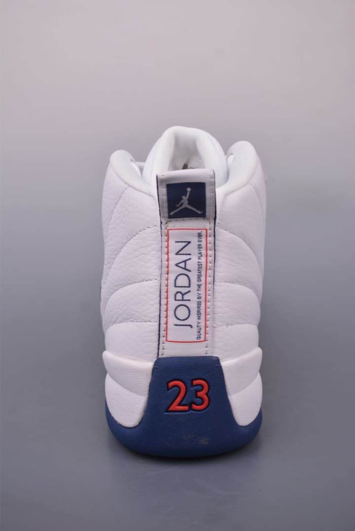 Air Jordan AJ12 White/Blue Basketball Shoes