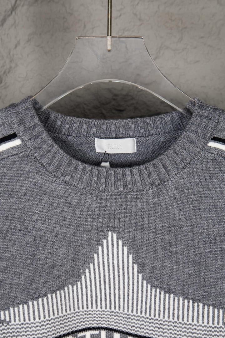 Dior Peter Doig Ski Series Sailor Knit Sweater – 23FW in Grey