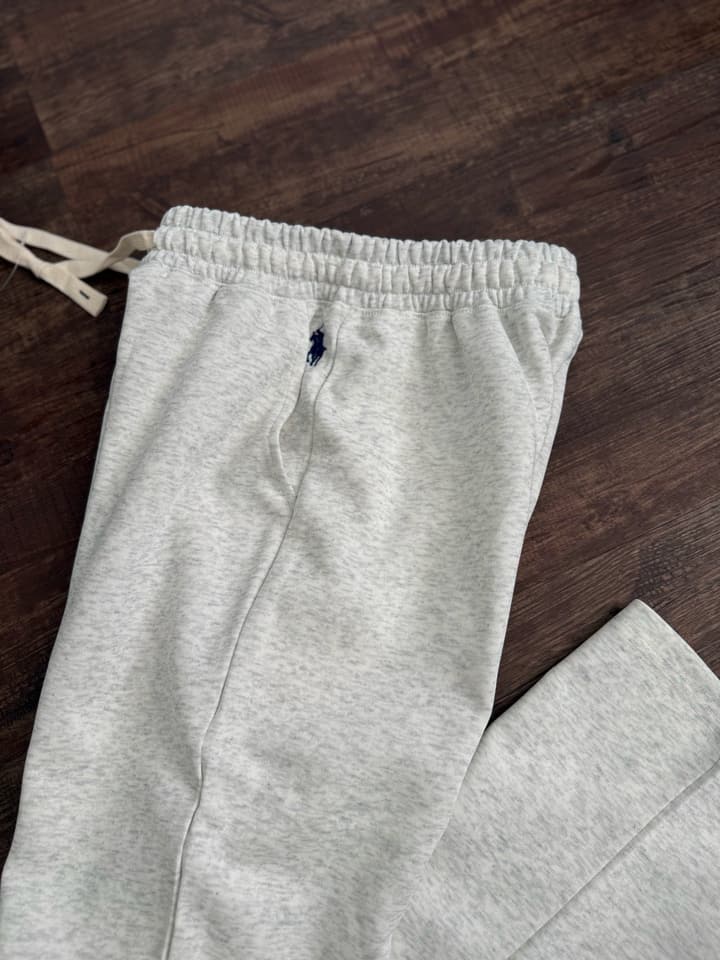 Ralph Lauren Cotton Loose Straight Sweatpants – 2025 Autumn Collection in Black