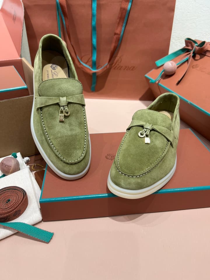 Loro Piana My Charms Suede Loafers